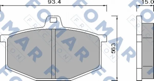 Brake Pad Set, disc brake (FO 424781)