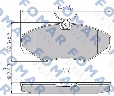 Brake Pad Set, disc brake (FO 692681)