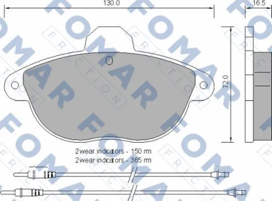 Brake Pad Set, disc brake (FO 765481)