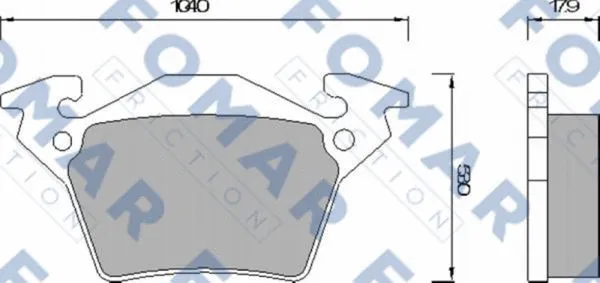 Brake Pad Set, disc brake (FO 678781)