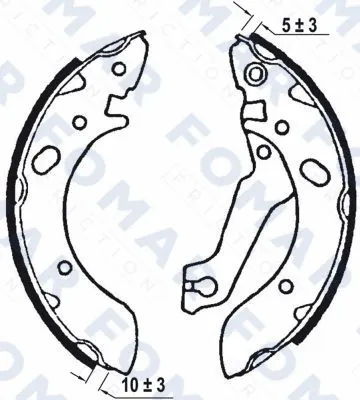 Brake Shoe Set (FO 0576)