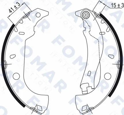 Brake Shoe Set (FO 0458)