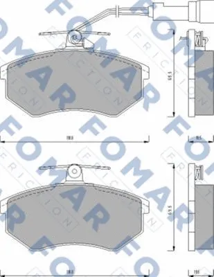 Brake Pad Set, disc brake (FO 432881)