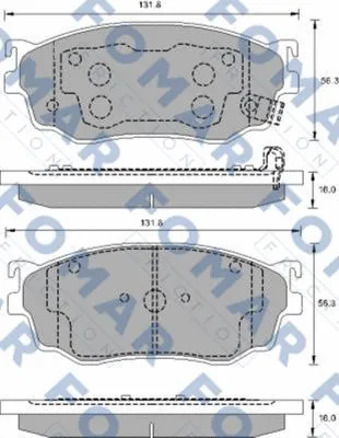 Brake Pad Set, disc brake (FO 903381)