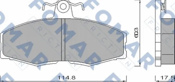 Brake Pad Set, disc brake (FO 420481)