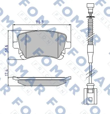 Brake Pad Set, disc brake (FO 913981)