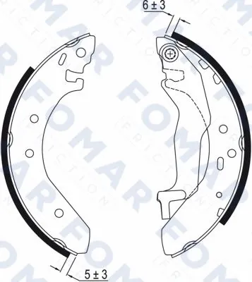Brake Shoe Set (FO 0540)