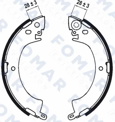 Brake Shoe Set (FO 0533)