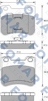 Brake Pad Set, disc brake (FO 900681)