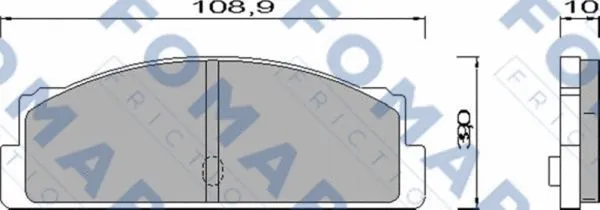 Brake Pad Set, disc brake (FO 451585)
