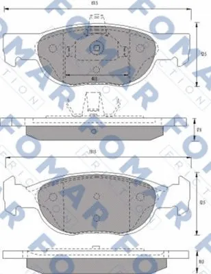 Brake Pad Set, disc brake (FO 688481)