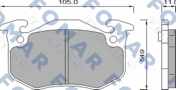 Brake Pad Set, disc brake (FO 435881)