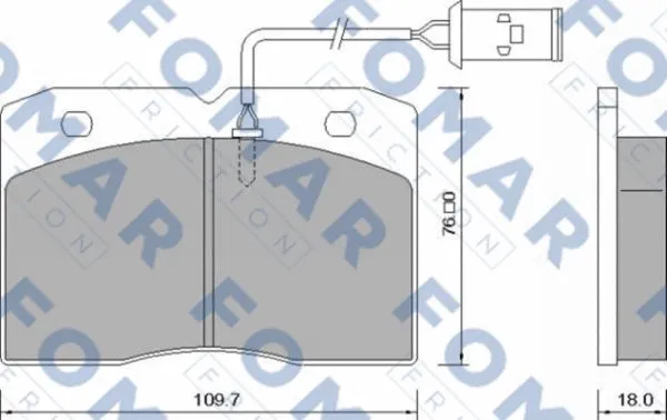 Brake Pad Set, disc brake (FO 628281)