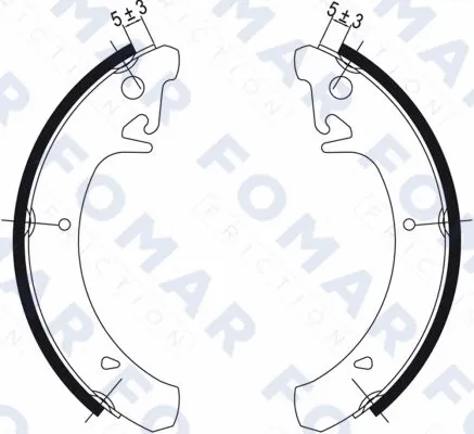 Brake Shoe Set (FO 0471)