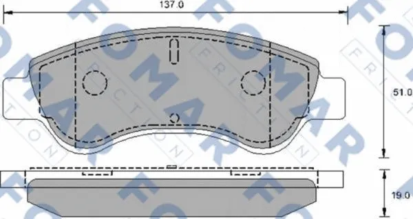 Brake Pad Set, disc brake (FO 906181)