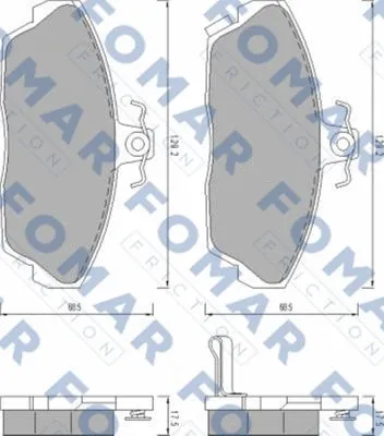Brake Pad Set, disc brake (FO 456181)