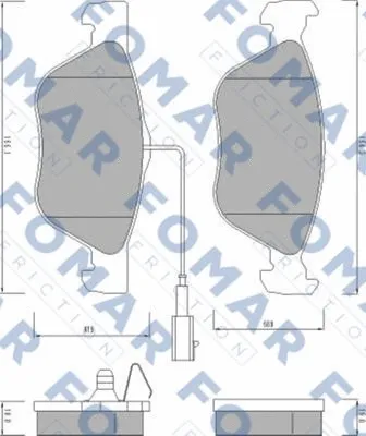 Brake Pad Set, disc brake (FO 672881)