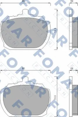 Brake Pad Set, disc brake (FO 423581)