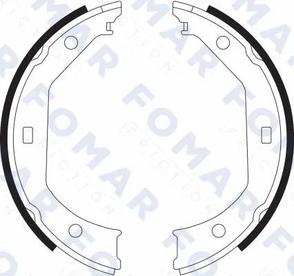 Brake Shoe Set (FO 9065)