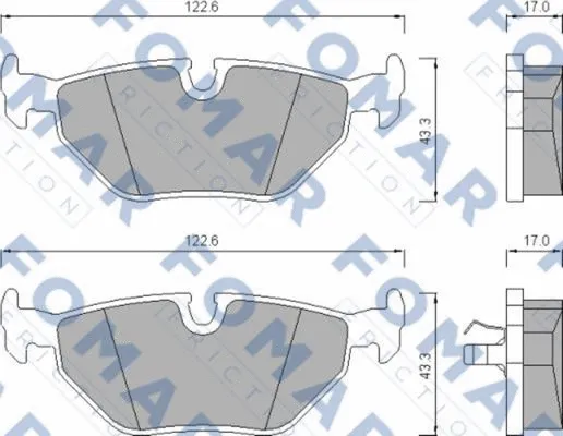 Brake Pad Set, disc brake (FO 476581)