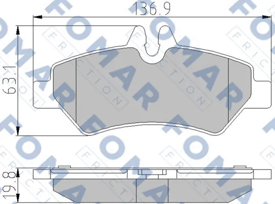 Brake Pad Set, disc brake (FO 921381)