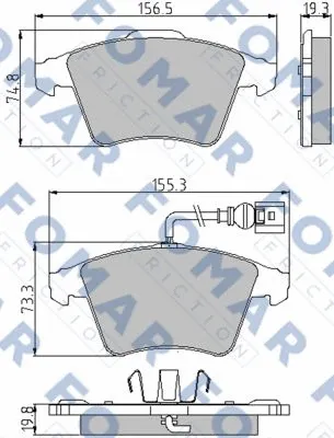 Brake Pad Set, disc brake (FO 861981)