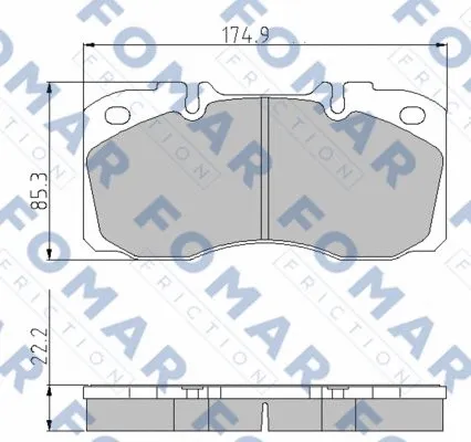 Brake Pad Set, disc brake (FO 870281)