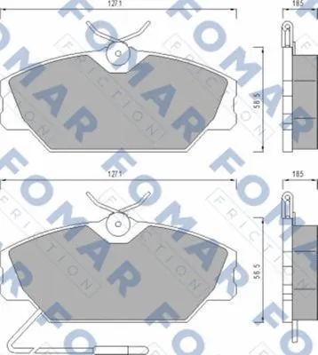 Brake Pad Set, disc brake (FO 447881)