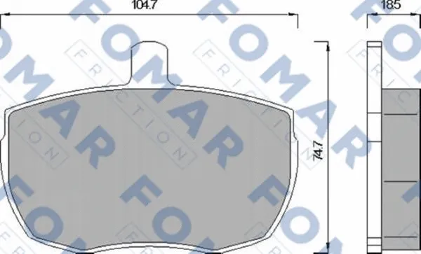 Brake Pad Set, disc brake (FO 543081)