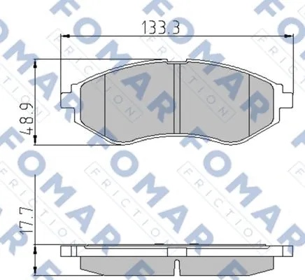 Brake Pad Set, disc brake (FO 923181)