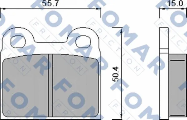 Brake Pad Set, disc brake (FO 450281)