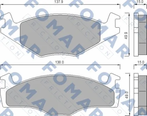 Brake Pad Set, disc brake (FO 436481)