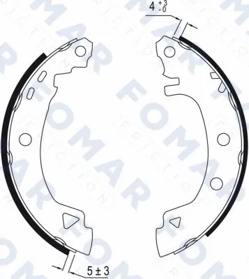 Brake Shoe Set (FO 9012)