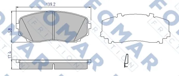 Brake Pad Set, disc brake (FO 957681)