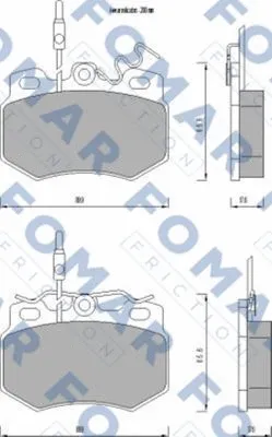 Brake Pad Set, disc brake (FO 470281)