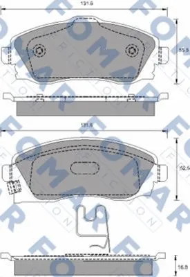 Brake Pad Set, disc brake (FO 783481)