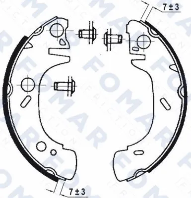 Brake Shoe Set (FO 0643)