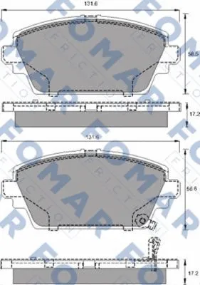 Brake Pad Set, disc brake (FO 690081)