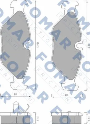 Brake Pad Set, disc brake (FO 449281)