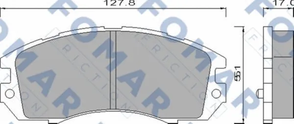 Brake Pad Set, disc brake (FO 464181)