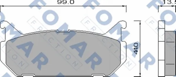 Brake Pad Set, disc brake (FO 455181)