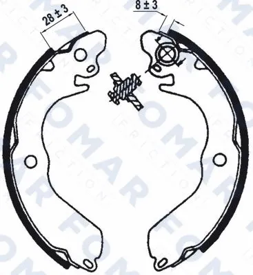 Brake Shoe Set (FO 0568)