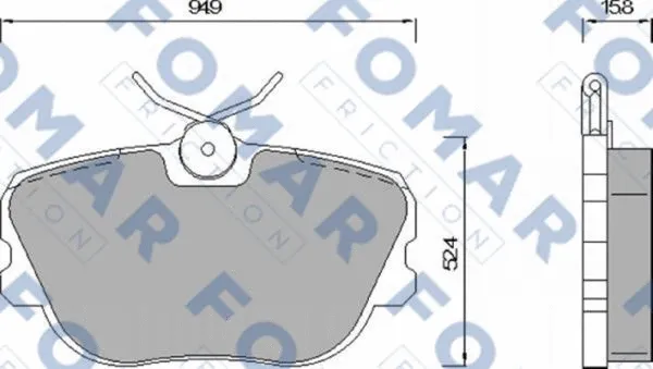 Brake Pad Set, disc brake (FO 422981)