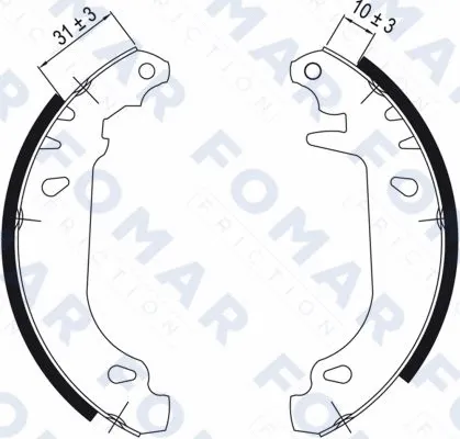 Brake Shoe Set (FO 0424)