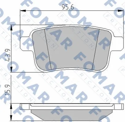 Brake Pad Set, disc brake (FO 935681)