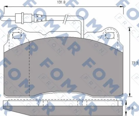 Brake Pad Set, disc brake (FO 687481)