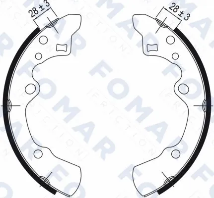 Brake Shoe Set (FO 0525)