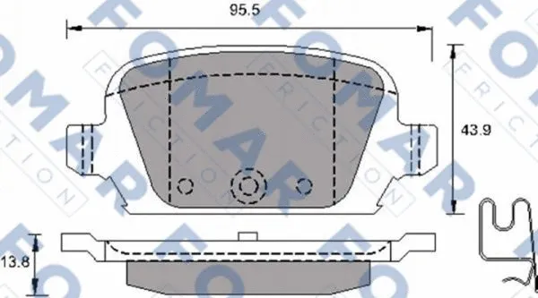 Brake Pad Set, disc brake (FO 790481)