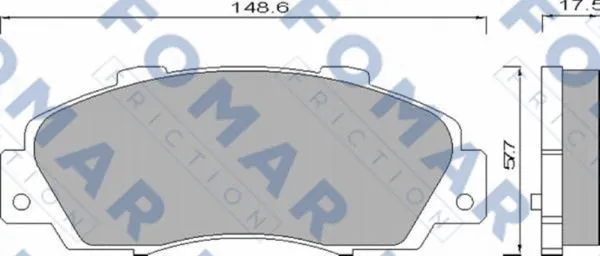 Brake Pad Set, disc brake (FO 488181)