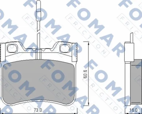 Brake Pad Set, disc brake (FO 469581)